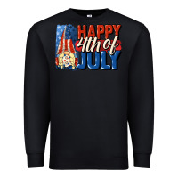 Black Happy 4th of july gnome Premium Sweatshirt - CowGirlArtShop