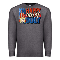 Charcoal Heather Happy 4th of july gnome Premium Sweatshirt - CowGirlArtShop