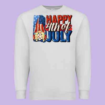 Happy 4th Of July Gnome Premium Sweatshirt Designed By Cowgirlartshop