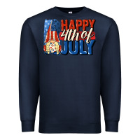 Navy Happy 4th of july gnome Premium Sweatshirt - CowGirlArtShop