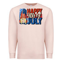 Pale Pink Happy 4th of july gnome Premium Sweatshirt - CowGirlArtShop