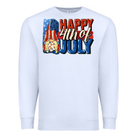 White Happy 4th of july gnome Premium Sweatshirt - CowGirlArtShop
