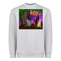 Heather Grey boo mousepad Heavyweight Sweatshirt - BundleAndBundleShop