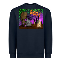 Navy boo mousepad Heavyweight Sweatshirt - BundleAndBundleShop
