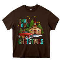 Chocolate Brown small town christmas church western truck Heavy Core Tee - AdoDesignShop