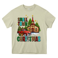 Mossy small town christmas church western truck Heavy Core Tee - AdoDesignShop