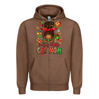 Chestnut santas favorite cat mom Zipper Hoodie - texasbilliewilder