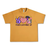 Peanut Butter peace love make up Urban Heavy Tee - MaliasSmallBusiness