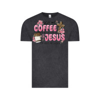 Vintage Black give me coffee jesus Vintage Tee - MaliasSmallBusiness
