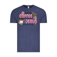 Vintage Denim give me coffee jesus Vintage Tee - MaliasSmallBusiness