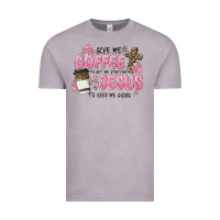 Vintage Zinc give me coffee jesus Vintage Tee - MaliasSmallBusiness