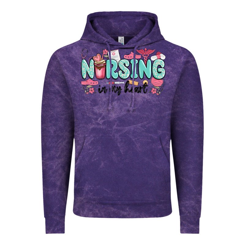 Nursing In My Heart Vintage Hoodie by MaliasSmallBusiness | Teevron