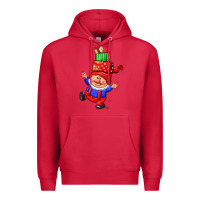 Cardinal cute christmas gnome Premium Hoodie - CowGirlArtShop