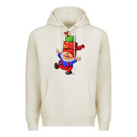Oatmeal Heather cute christmas gnome Premium Hoodie - CowGirlArtShop