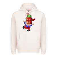 Pale Pink cute christmas gnome Premium Hoodie - CowGirlArtShop