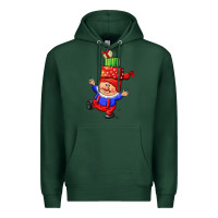 Sports Green cute christmas gnome Premium Hoodie - CowGirlArtShop