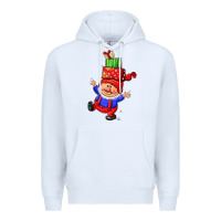 White cute christmas gnome Premium Hoodie - CowGirlArtShop