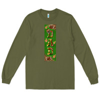 Army Green american football dad pen wrap Long Sleeve Tee - BundleAndBundleShop
