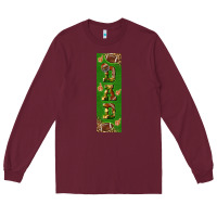 Burgundy american football dad pen wrap Long Sleeve Tee - BundleAndBundleShop