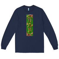 Navy american football dad pen wrap Long Sleeve Tee - BundleAndBundleShop