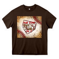 Chocolate Brown rub some dirt on it baseball Heavy Core Tee - Jasminsmagicworld