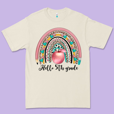 Hello 5th Grade Premium Tee Designed By Jahusdesignshop