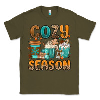 Army Green cozy season winter coffee cups Classic Tee - MaliasSmallBusiness