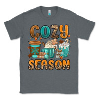 Charcoal Heather cozy season winter coffee cups Classic Tee - MaliasSmallBusiness
