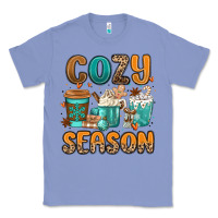 Colony Blue cozy season winter coffee cups Classic Tee - MaliasSmallBusiness