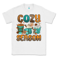 White cozy season winter coffee cups Classic Tee - MaliasSmallBusiness