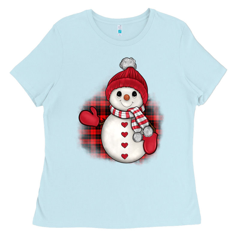 Christmas Snowman Ladies Tee by JahusDesignShop | Teevron