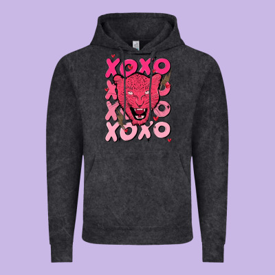 Valentine Vintage Hoodie Designed By Maliassmallbusiness