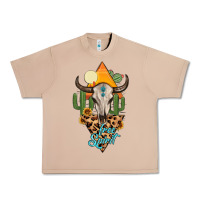 Burro free spirit bull skull Urban Heavy Tee - MaliasSmallBusiness