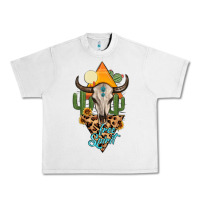 Lunar Rock free spirit bull skull Urban Heavy Tee - MaliasSmallBusiness