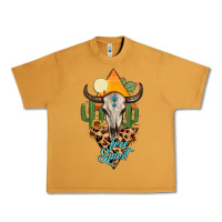 Peanut Butter free spirit bull skull Urban Heavy Tee - MaliasSmallBusiness