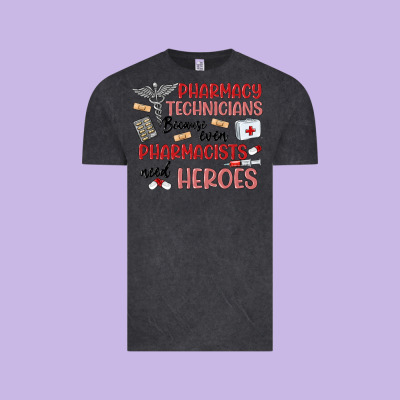 Pharmacy Technicians Vintage Tee Designed By Maliassmallbusiness