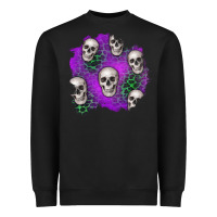 Black halloween patch 2 Heavyweight Sweatshirt - BundleAndBundleShop