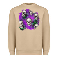 Mushroom halloween patch 2 Heavyweight Sweatshirt - BundleAndBundleShop