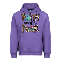 Tulip Faith Over Fear Urban Hoodie - FaDigitalArtStudio