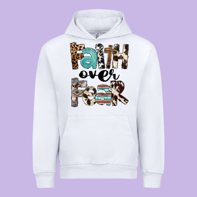 Faith Over Fear Urban Hoodie Designed By Fadigitalartstudio