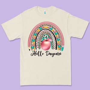 Hello Daycare Premium Tee Designed By Jahusdesignshop