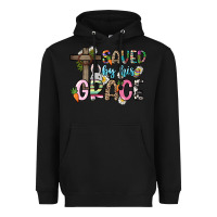 Black Saved by his grace Easter Day Heavyweight Hoodie - HowdyJamesFarm