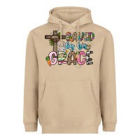Mushroom Saved by his grace Easter Day Heavyweight Hoodie - HowdyJamesFarm