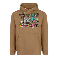 Toasted Coconut Saved by his grace Easter Day Heavyweight Hoodie - HowdyJamesFarm