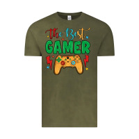 Vintage Olive the best gamer Vintage Tee - JahusDesignShop