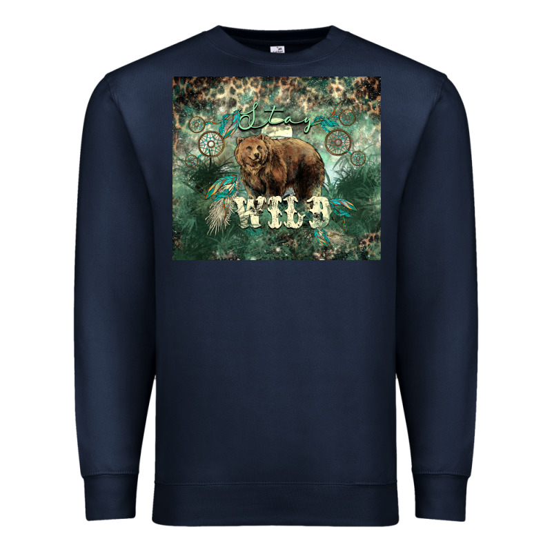 Stay Wild Bear Tumbler Premium Sweatshirt by HowdyJamesFarm | Teevron