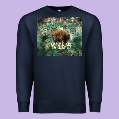 Stay Wild Bear Tumbler Premium Sweatshirt Designed By Howdyjamesfarm