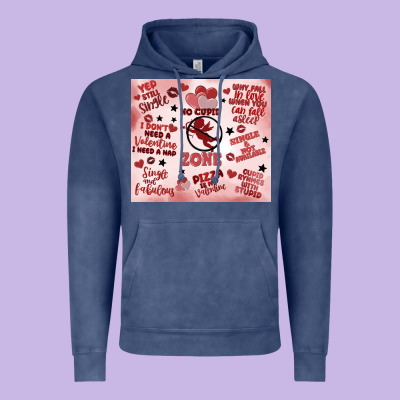 Funny Valentine's Day Vintage Hoodie Designed By Maliassmallbusiness
