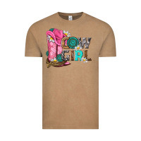 Vintage Coffee western cowgirl Vintage Tee - NancyCooperArtShop