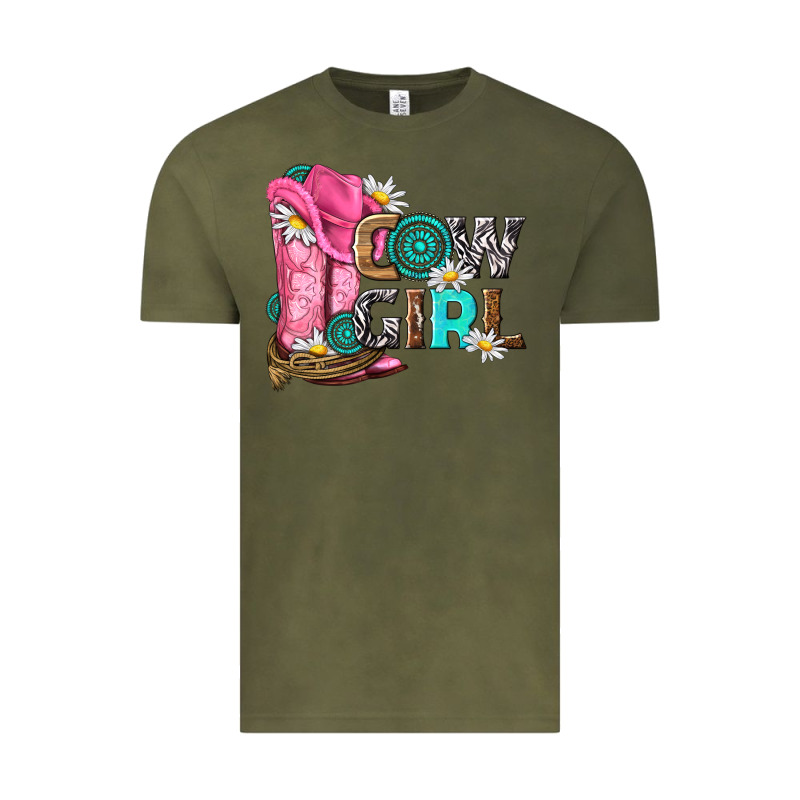 Western Cowgirl Vintage Tee by NancyCooperArtShop | Teevron